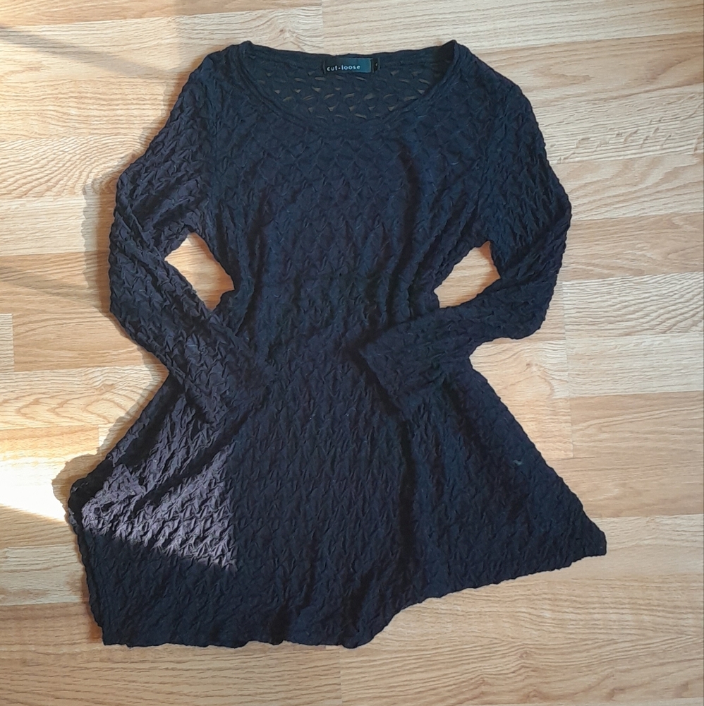 Cut Loose Loose Dark Purple Dress